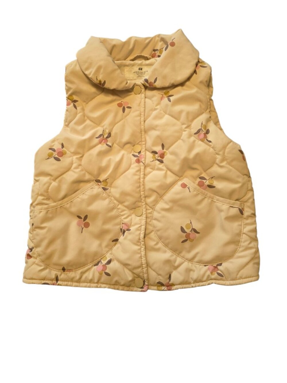 H&M Girl's Off white Vest With Print